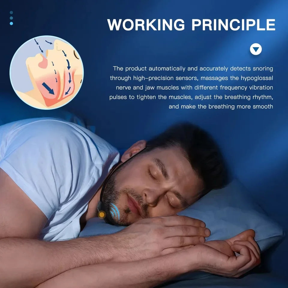 Dispositivo Antironquidos EMS Inteligente USB Para Dormir Mejor