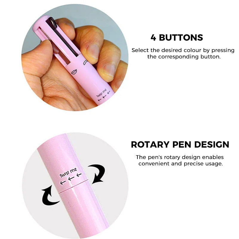 Caneta Delineador Makeup 4-in-1: Sua revolução na maquiagem